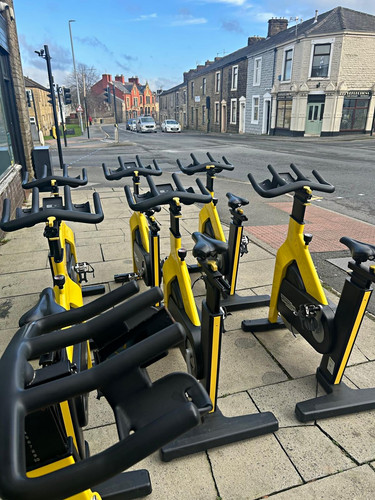 10x technogym spin bikes - 10x.,